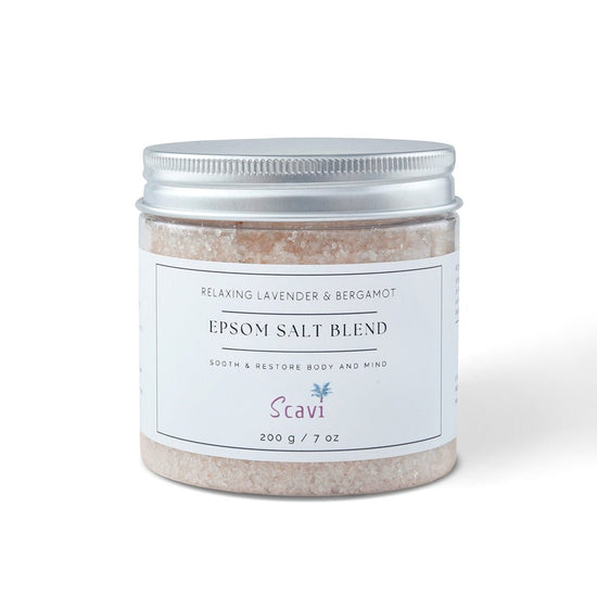 Relaxing lavender Epsom salt bath soak