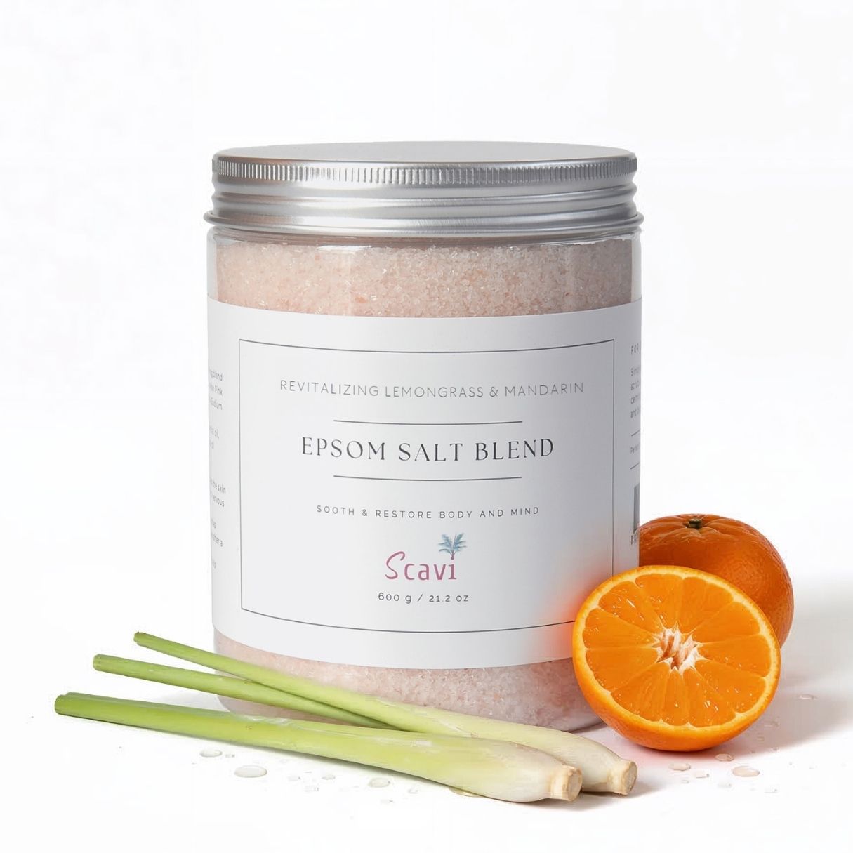 Scavi Epsom Salt Blend Lemongrass and Mandarin