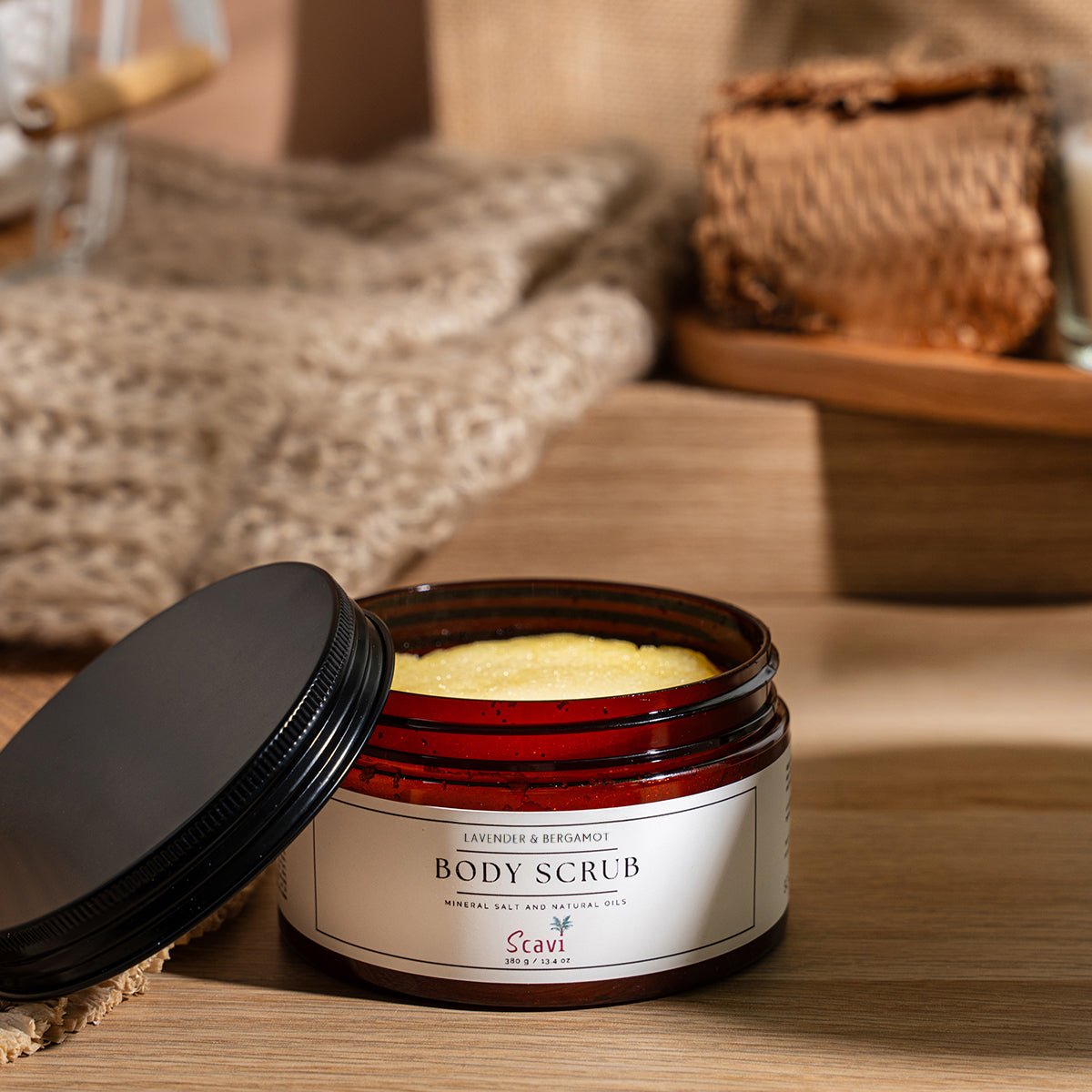 Scavi body salt scrub