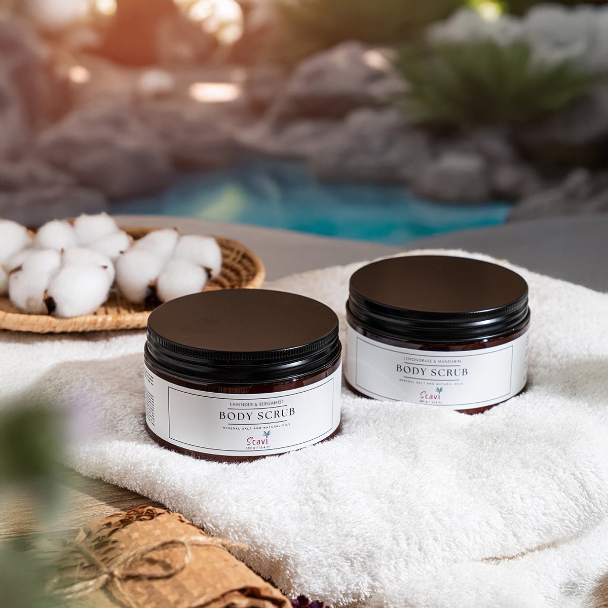 Scavi body salt scrub