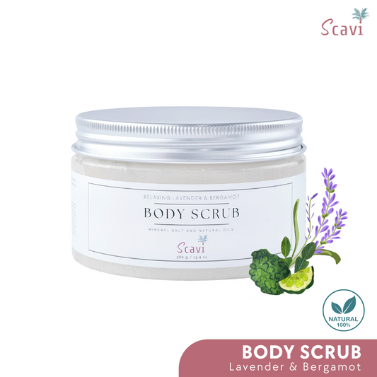 Body Salt Scrub | Lavender & Bergmot 380g