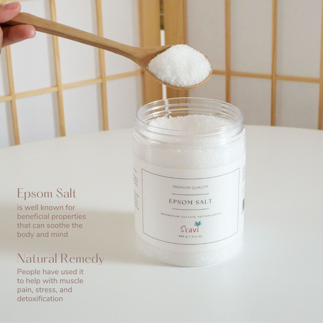 #epsom #epsomsalt #saltbath #bodyoil #bodyscrub #bodywash #infaredlamp #scavi