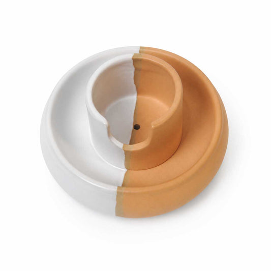 Scavi Two-Tone Ceramic Palo Santo & Incense Holder
