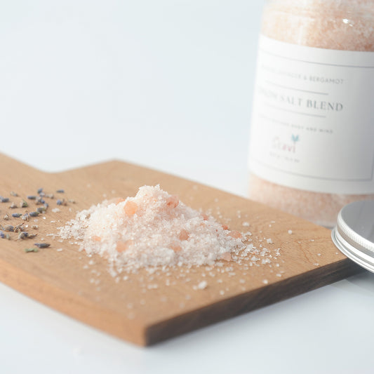 Relaxing lavender Epsom salt bath soak